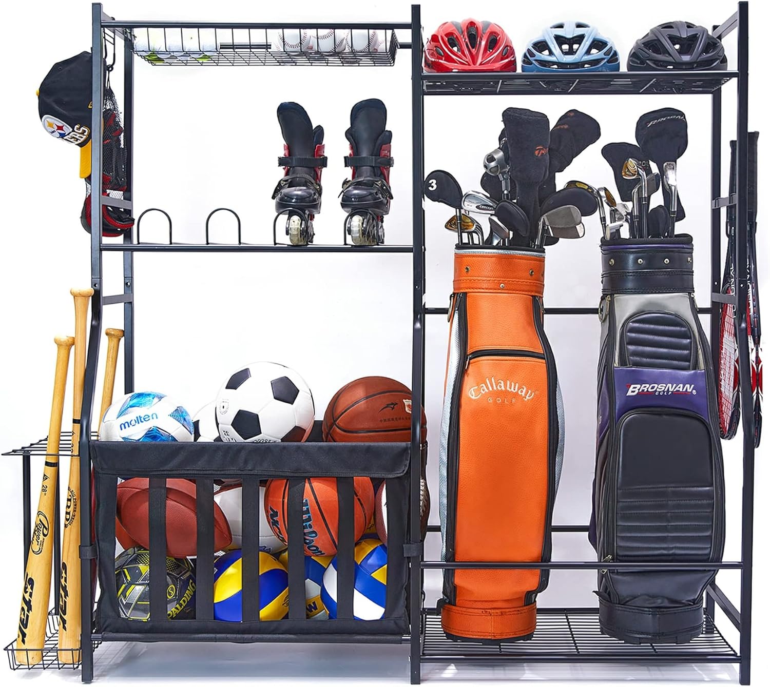 Golf Equipment Organizer For Garage - Garage Sports Equipment Storage Rack Golf