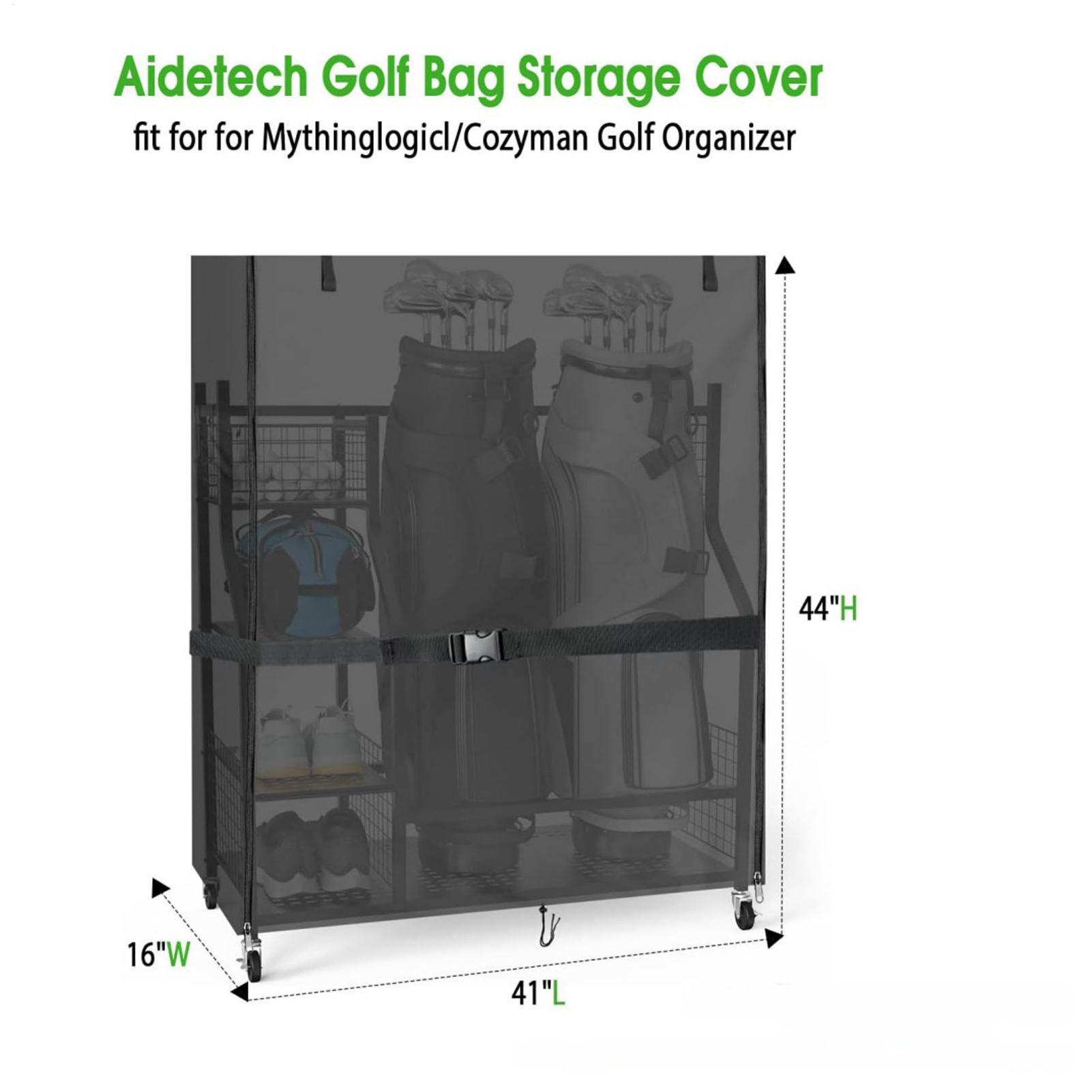 Golf Equipment Organizer For Garage - Golf Bag Stand Covers Oxford Dustproof
