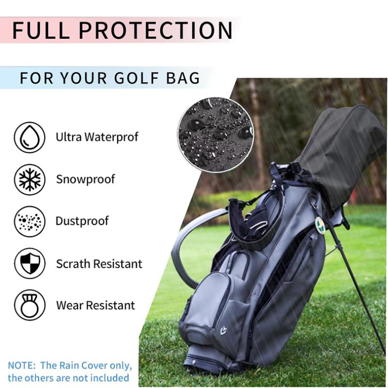 Golf Bag Stand Cart - Golf Bag Rain Cover Dustproof Rain