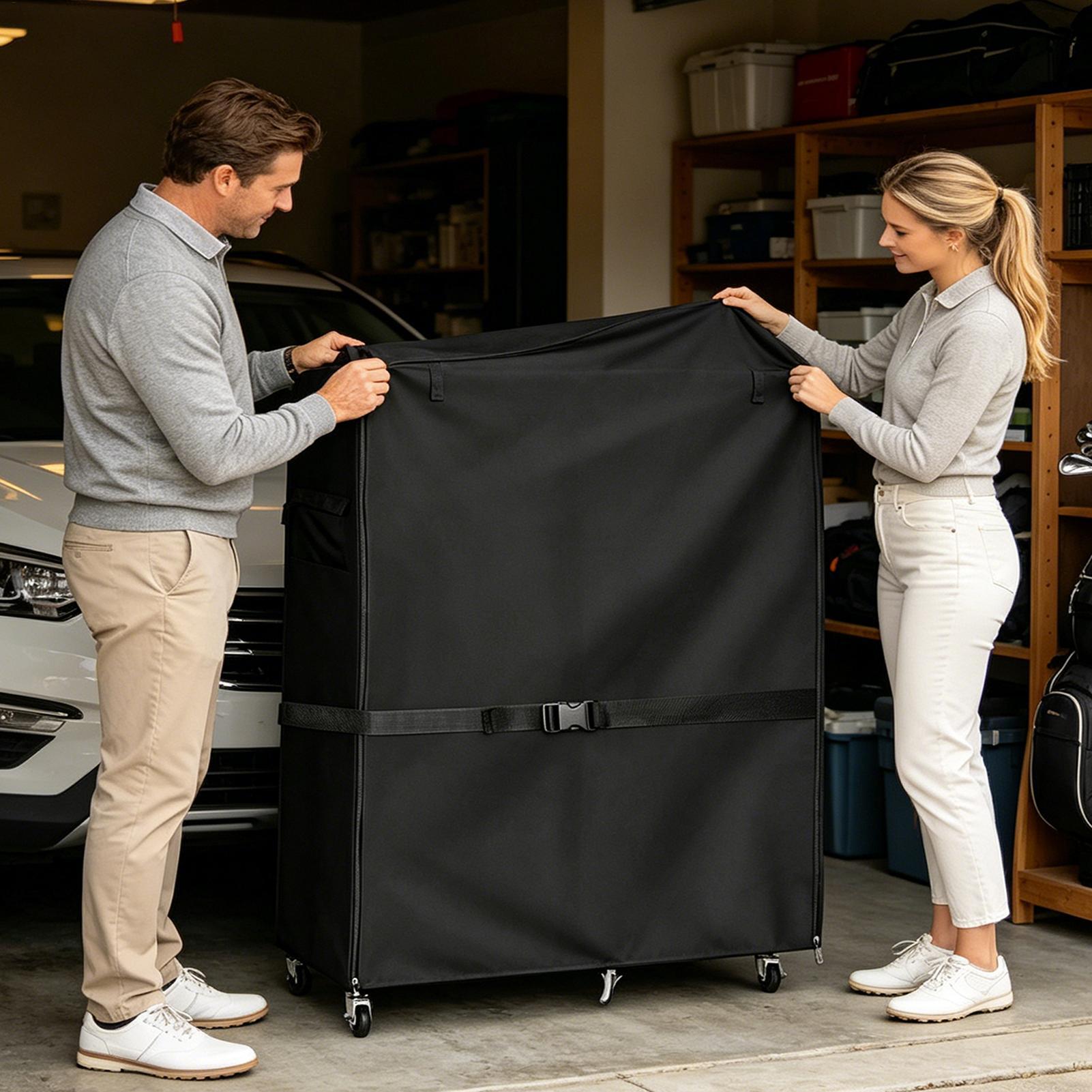 Golf Equipment Organizer For Garage - Dust Cover For Golf Storage Rack