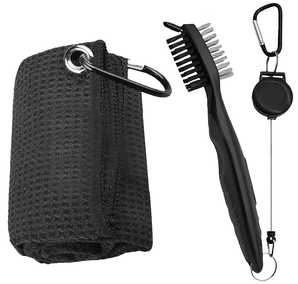 Golf Equipment To Improve Your Game - Golf Club Brush and Towel Cleaner