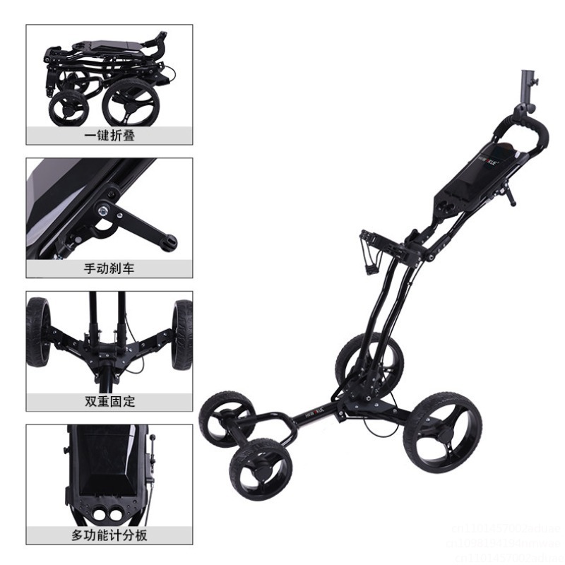 Golf Push Cart Swivel Foldable - огляд і ціна Golf Bag Stand Cart