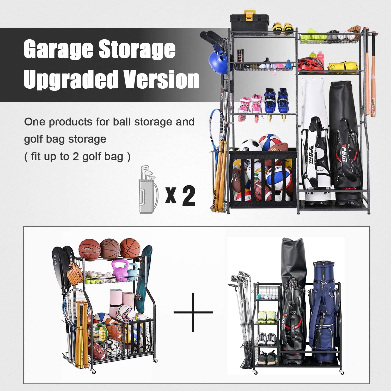 Garage Sports Equipment Storag - огляд і ціна Golf Equipment Organizer For Garage
