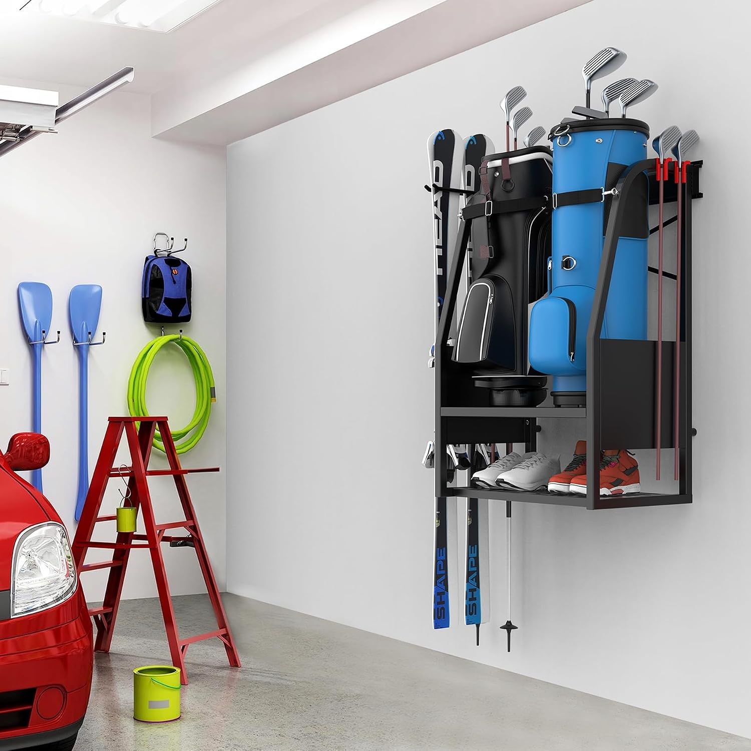 Wall Mounted Golf Bag Organize - огляд і ціна Golf Equipment Organizer For Garage