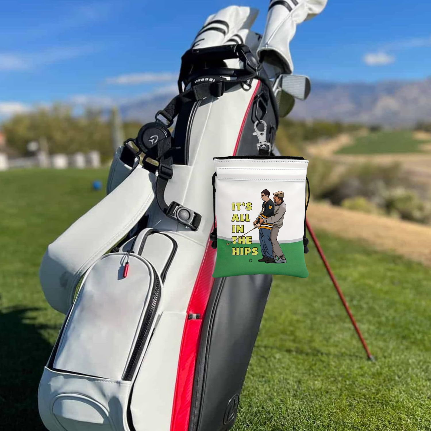 Funny Golf Valuables Pouch, PU - огляд і ціна Golf Bag Stand Cart
