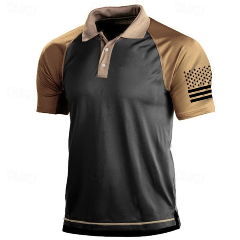 3D Print USA Flag Pattern Polo - огляд і ціна Golf Equipment Brands