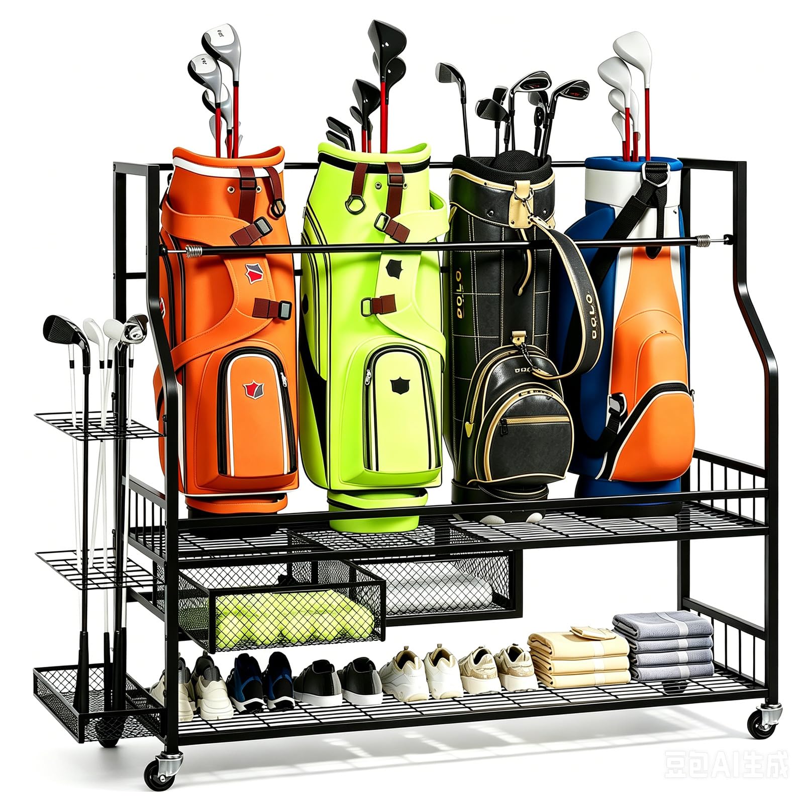 Golf Bag Storage Organizer for - огляд і ціна Golf Equipment Organizer For Garage